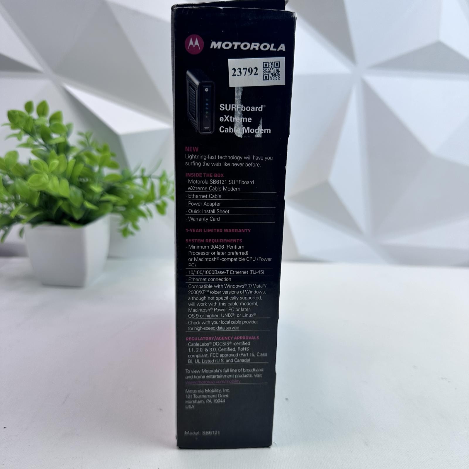 Motorola SURFboard SB6121 DOCSIS 3.0 Cable Modem – High-Speed Internet