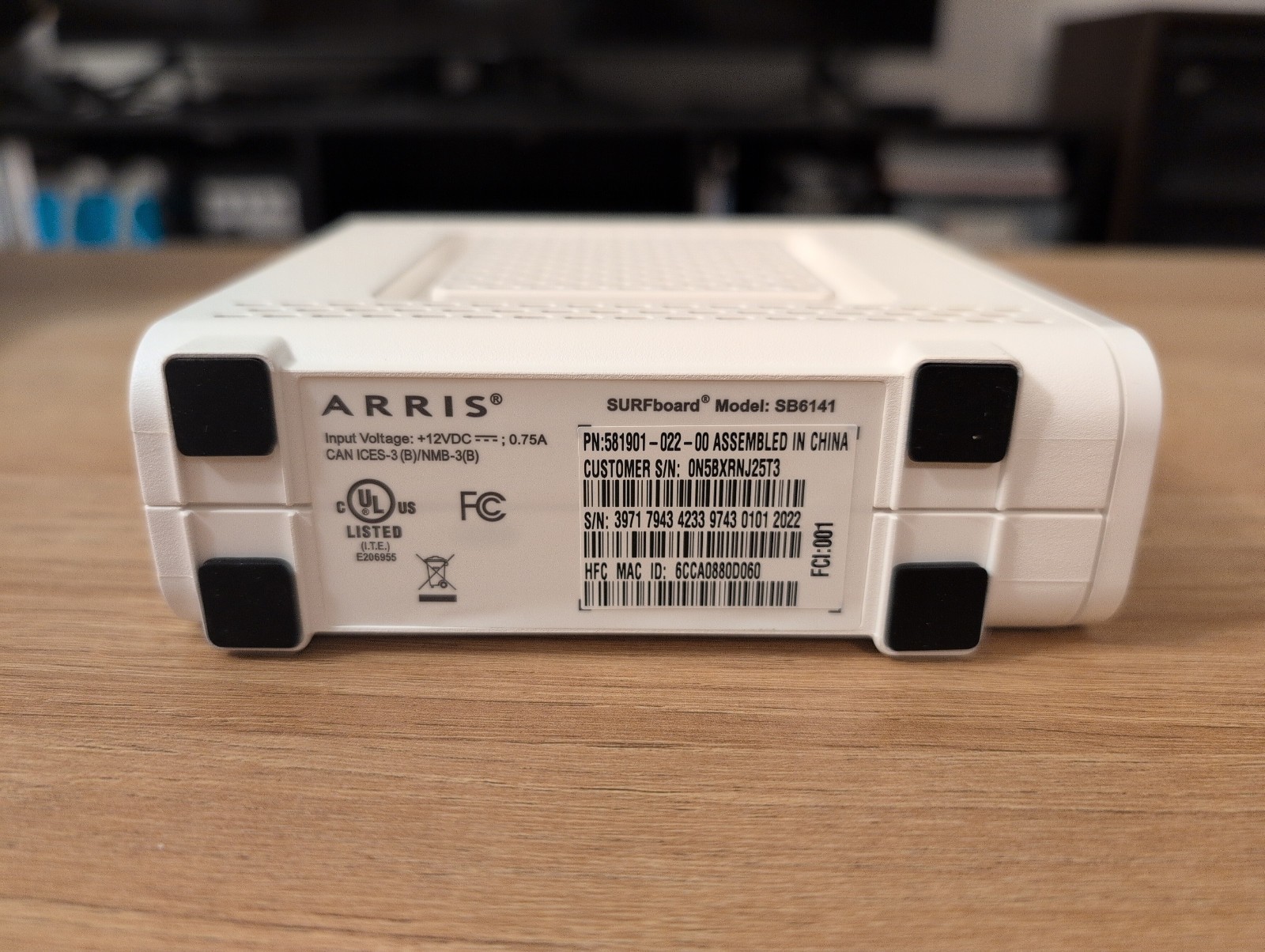 Motorola ARRIS SURFboard SB6141 343Mbps 8×4 DOCSIS 3.0 Cable Modem