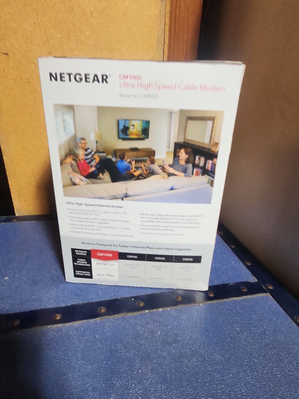 NETGEAR CM1000 Wired-Ethernet (RJ-45) Cable – CM1000100NAS (Black)