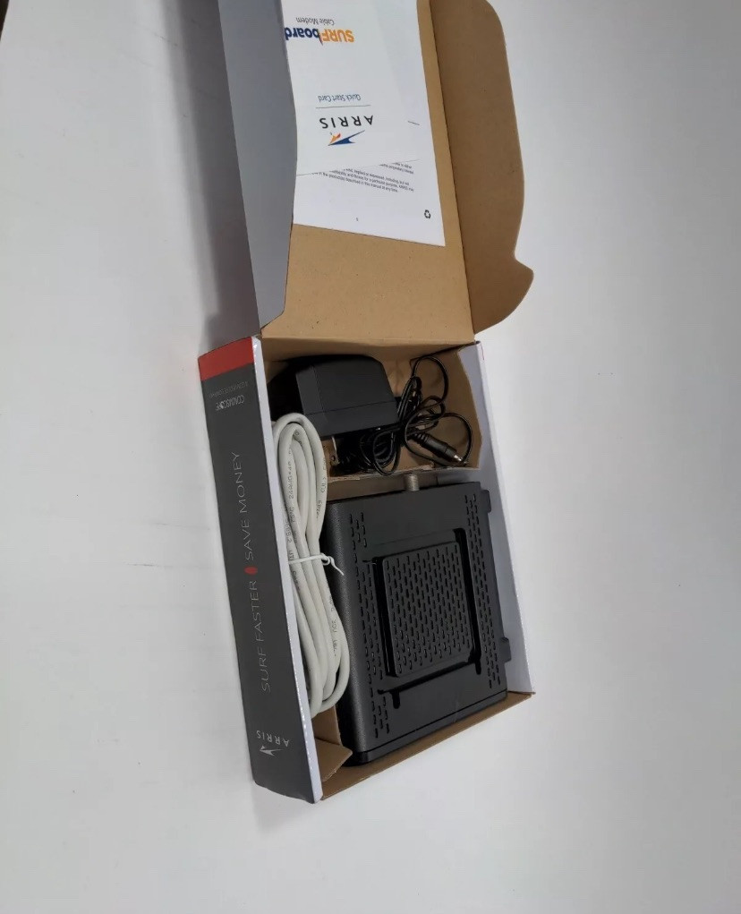 ARRIS SURFboard SB6190 DOCSIS 3.0 32 x 8 Gigabit Cable Modem White