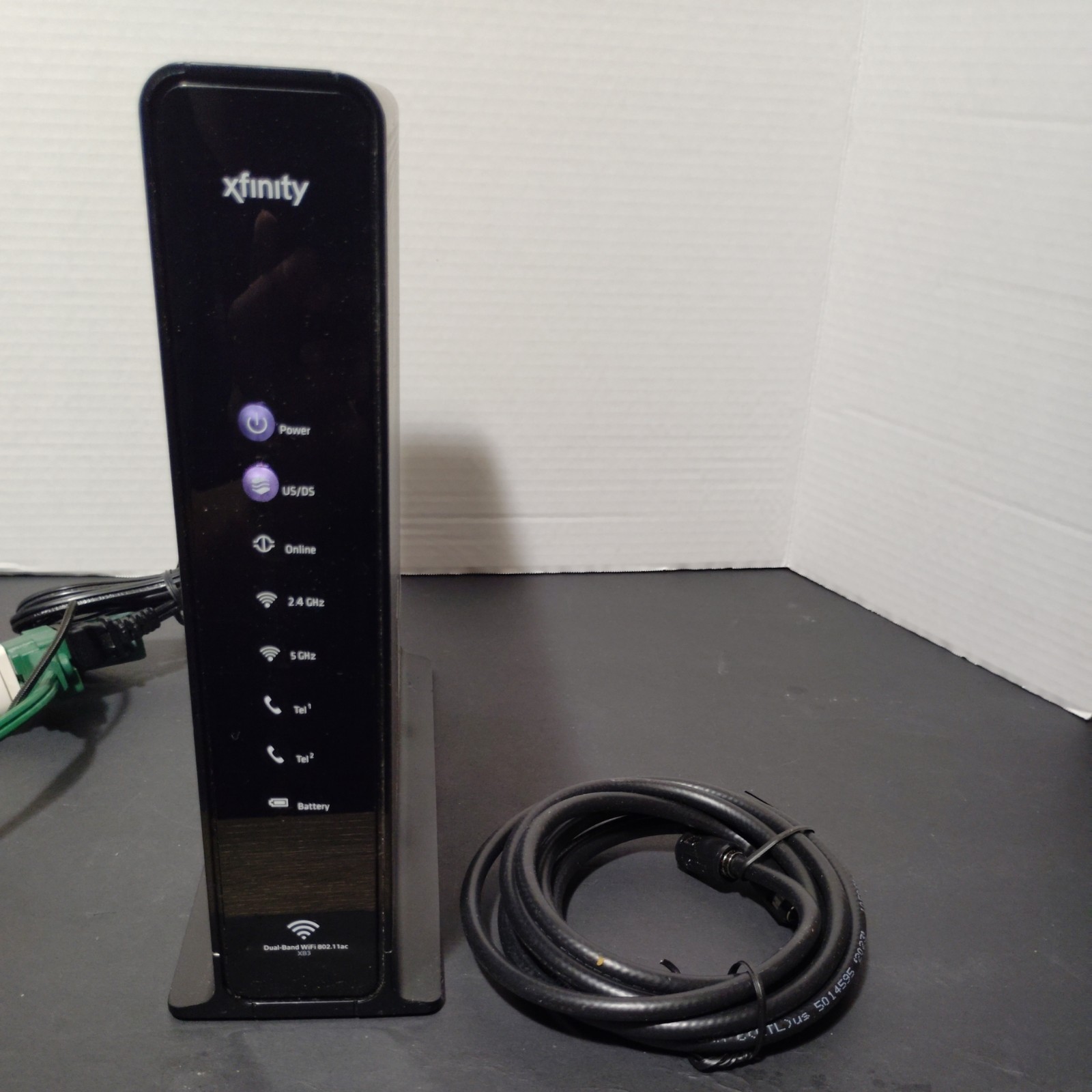 ARRIS TG1682G Dual Band Wireless Cable Modem Router with Cord Reset To Factory