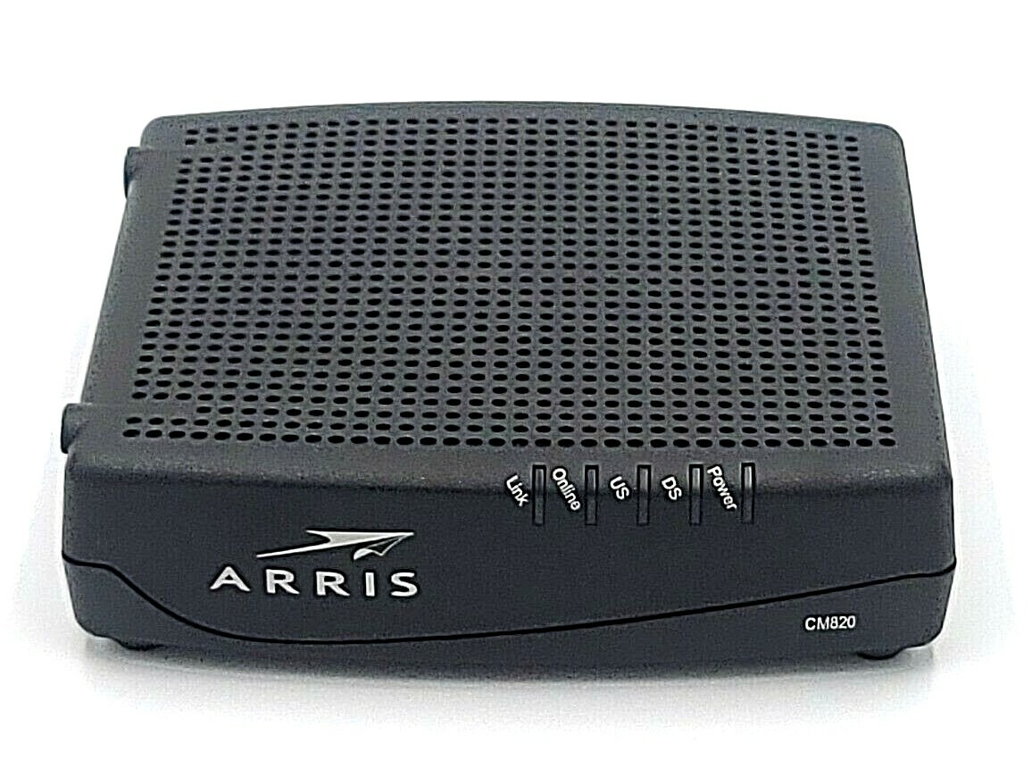 Arris Cable Modem Touchstone CM820A 300Mbps DOCSYS 3.0 Black Tested & Working