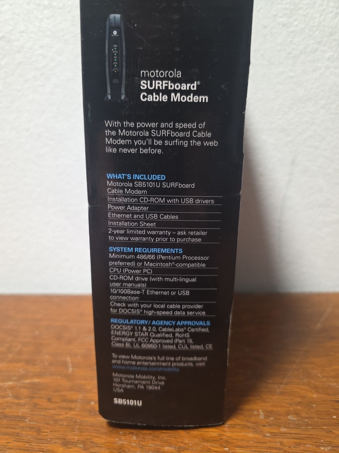 Motorola SURFboard Cable Modem SB5101U Brand New Open Box