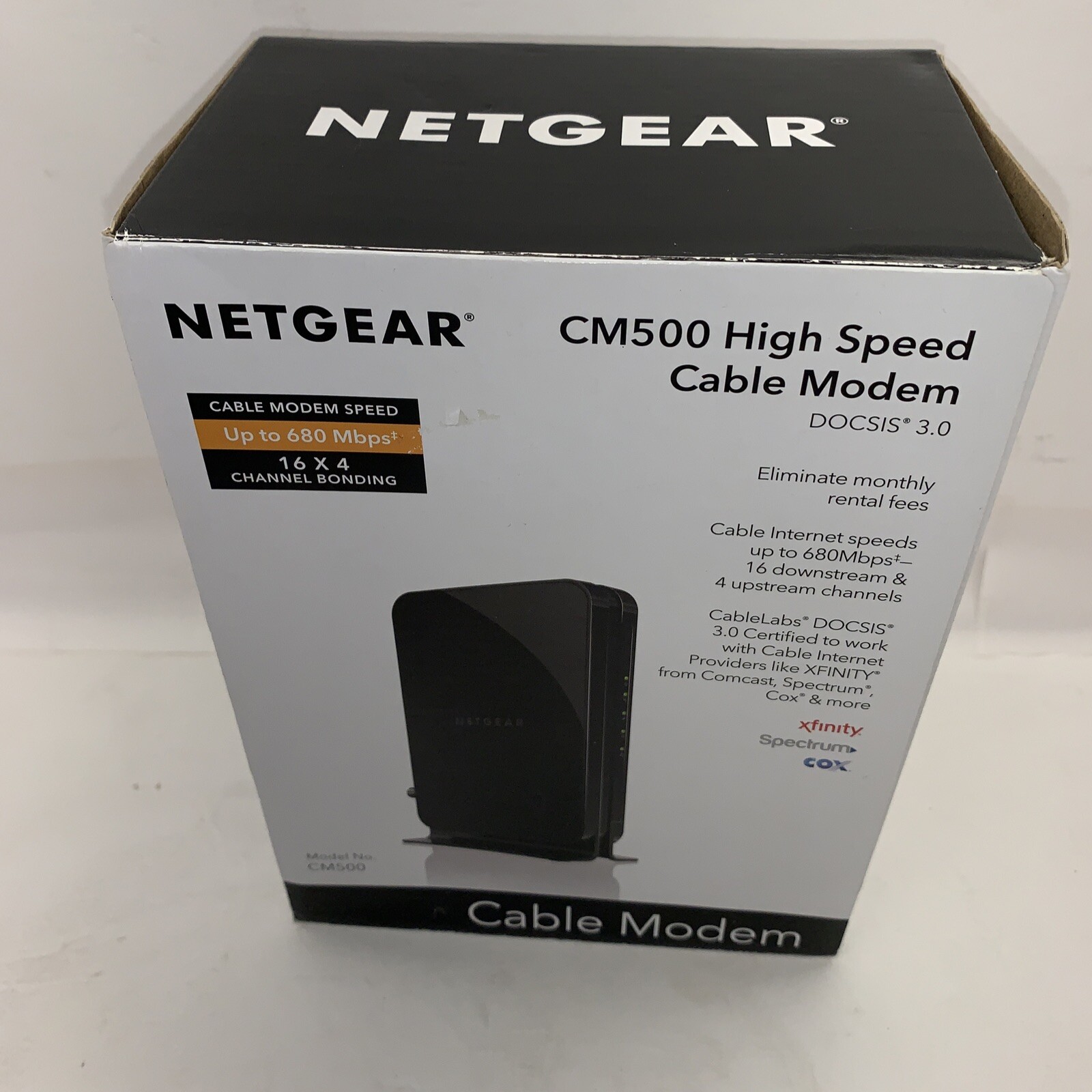 Netgear CM500-1AZNAS 16×4 High Speed DOCSIS 3.0 Cable Modem New 686Mbps