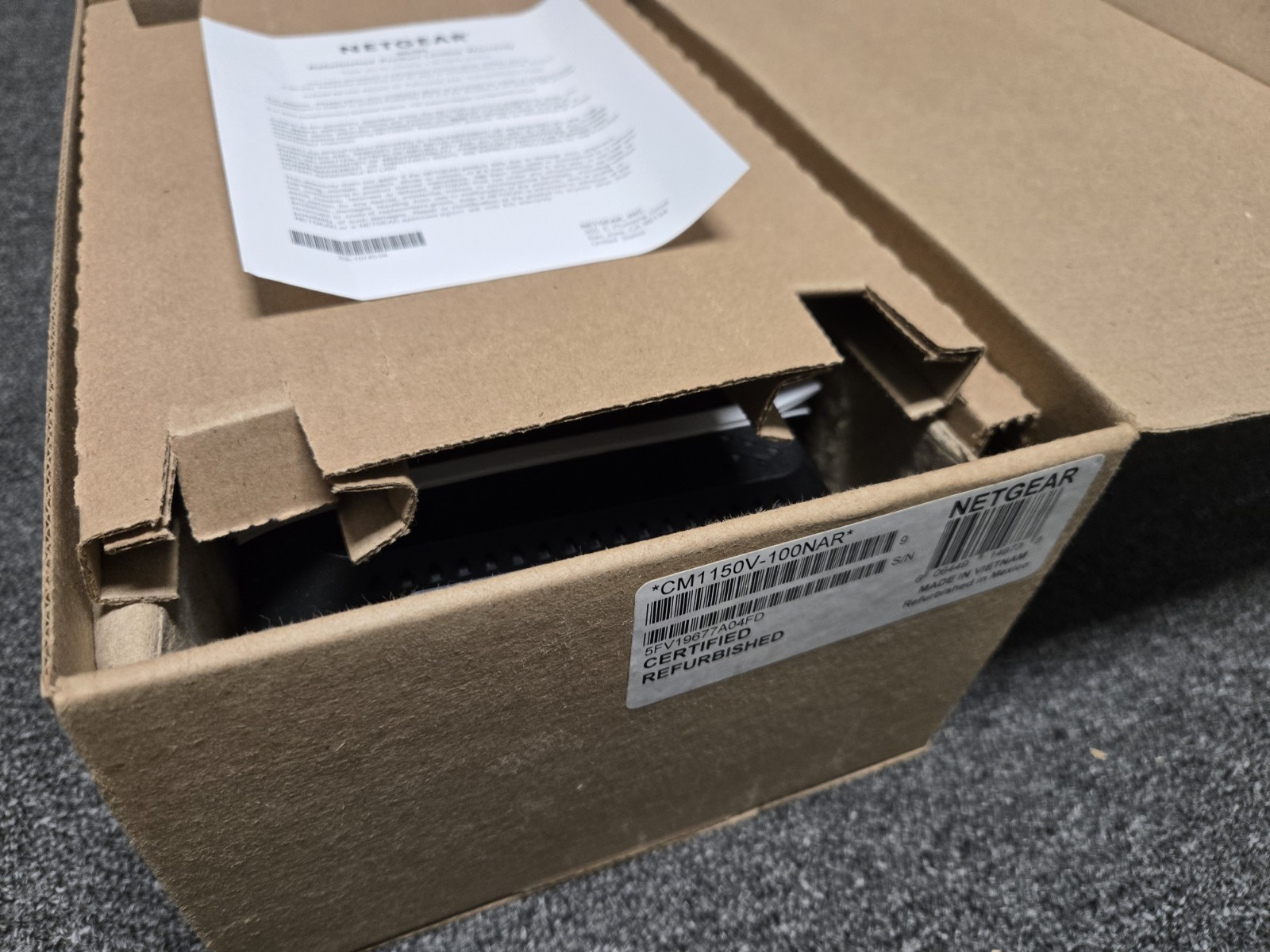 NETGEAR CM1150V Nighthawk Multi-Gig Speed Cable Modem for XFINITY Voice