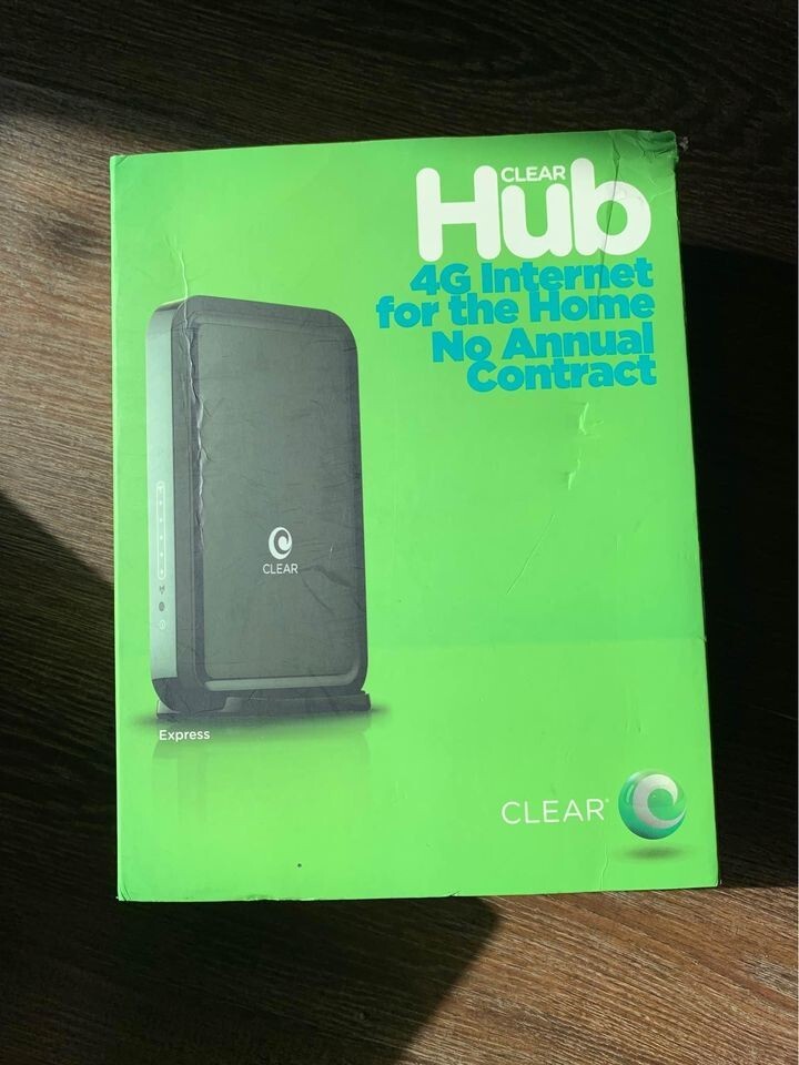 Clear Hub EXPRESS 4G Internet Wi-Fi Internet Modem Router for Home New! Mac & PC