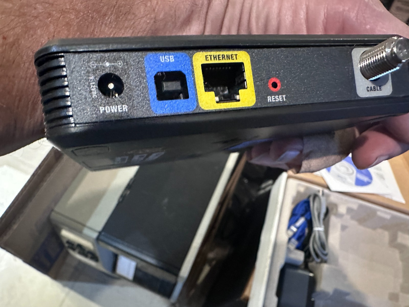 Linksys CM100 Cable Modem w/Ethernet Connections – REFURBISHED