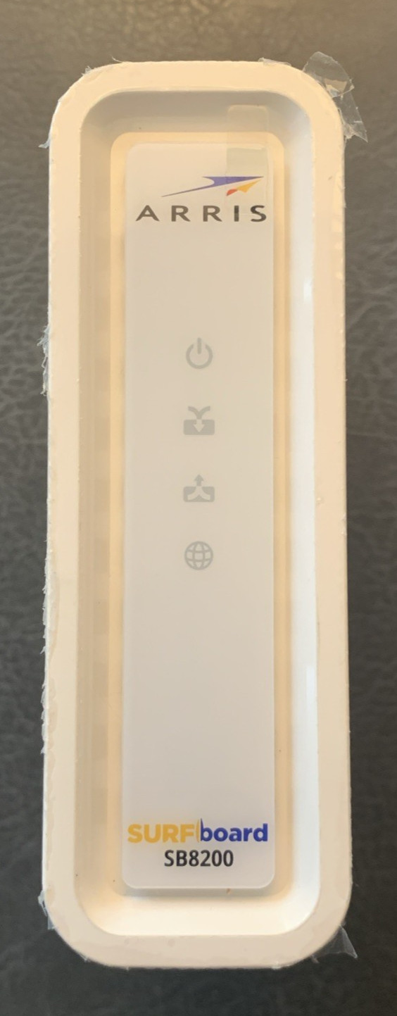 ARRIS SB8200 Surfboard Modem – White, Used. Pro Cleaned & Tested