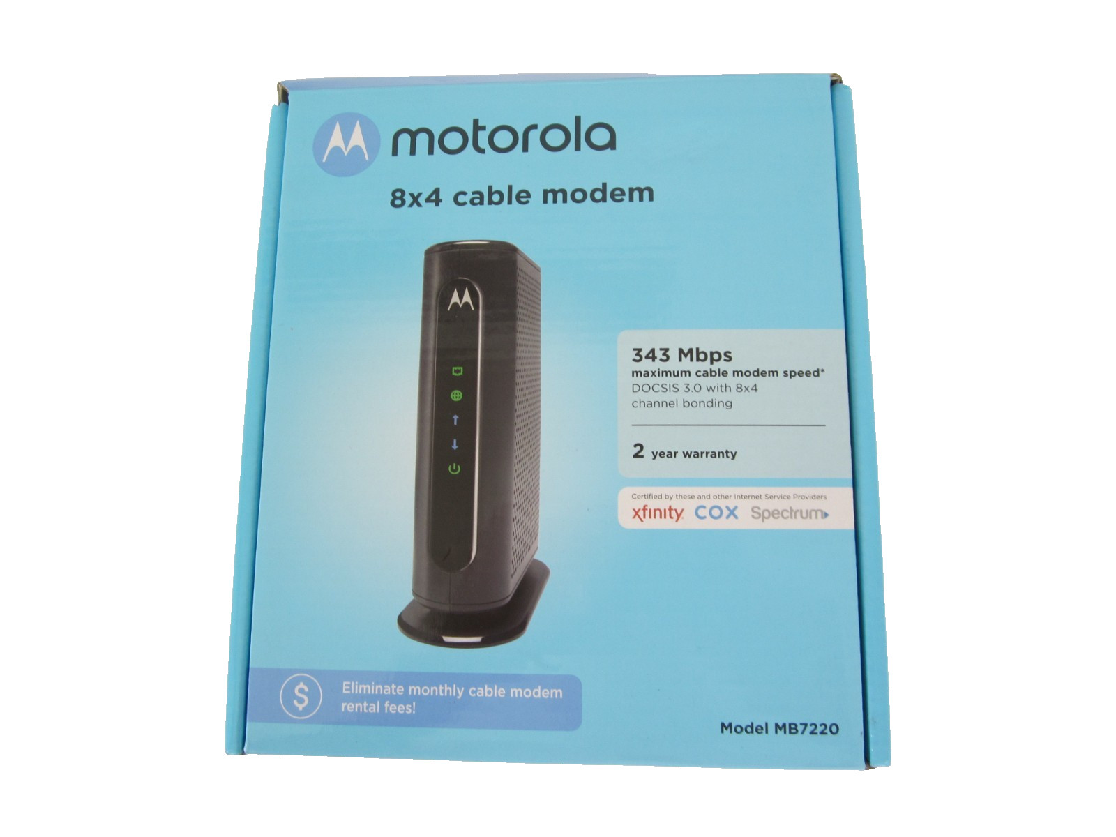 Motorola MB722010 343Mbps DOCSIS 3.0 Cable Modem New In Box