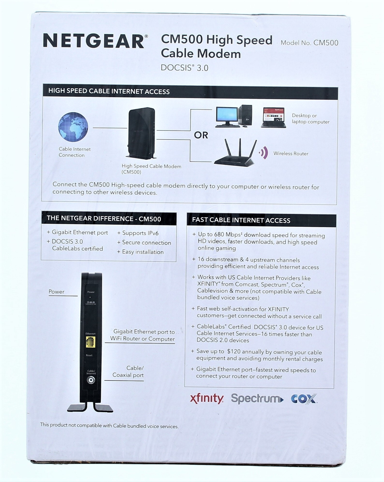 Netgear CM500High Speed Cable Modem(CM500)