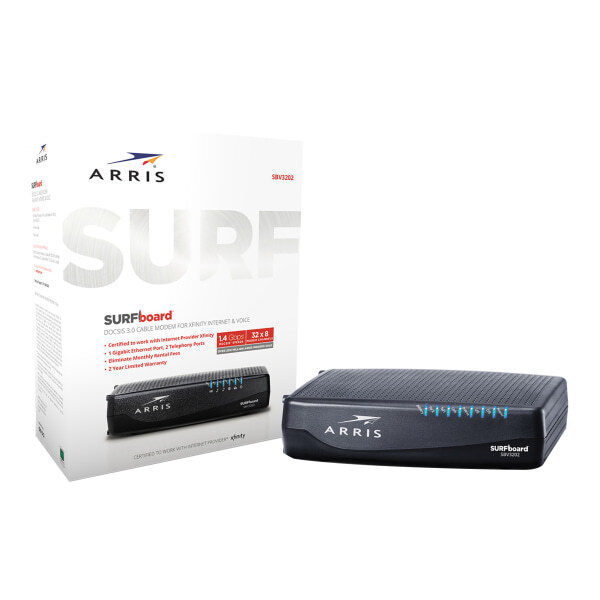 ARRIS SURFboard SBV3202 DOCSIS 3.0 Cable Modem Comcast Xfinity Internet & Voice