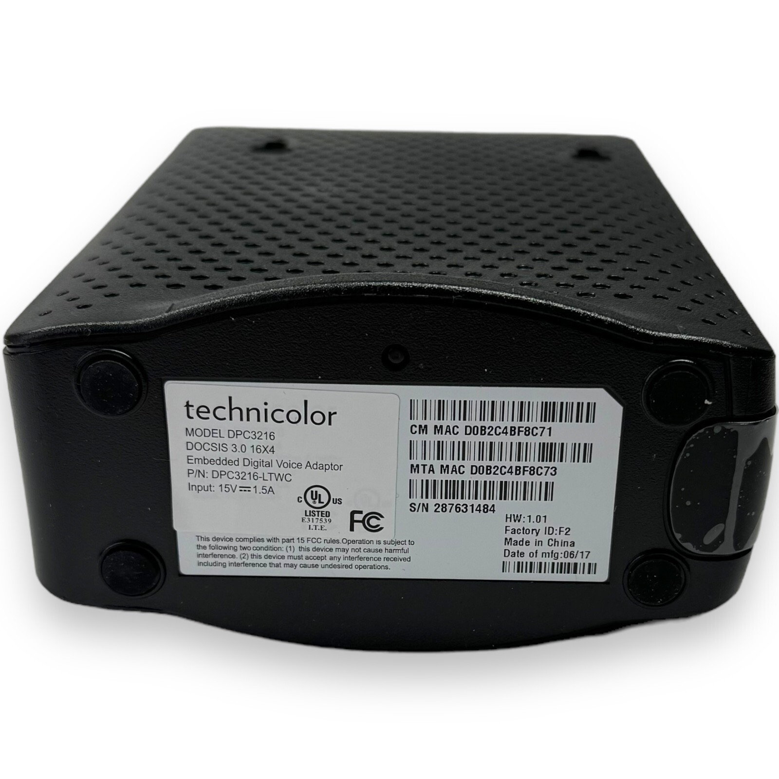 Technicolor DPC3216C DOCSIS 3.0 16×4 Cable Modem Embedded Digital Voice Adapter