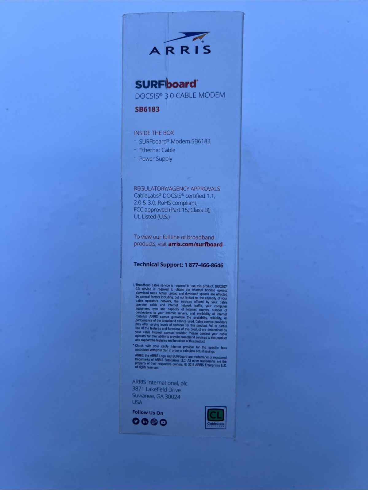 ARRIS SURF Modem cable internet new