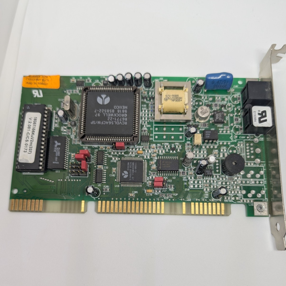Vintage Zoom Fax Modem 56k Dual Mode Modem Card Model 2919 Untested