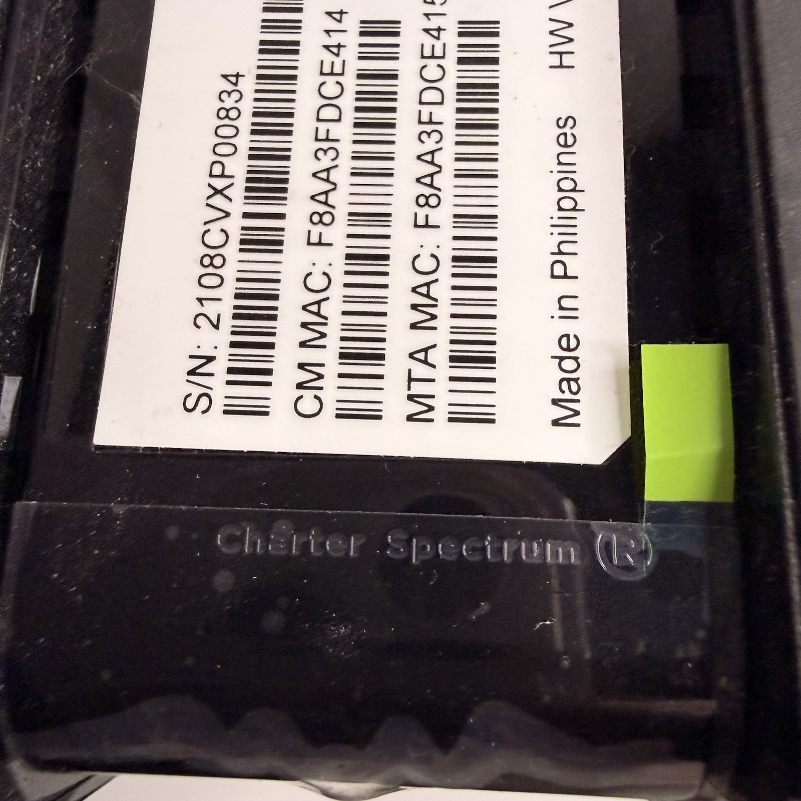 Spectrum ES2251 DOCSIS 3.1 Cable Modem eMTA Gigabit Ethernet w/ Power Adapter