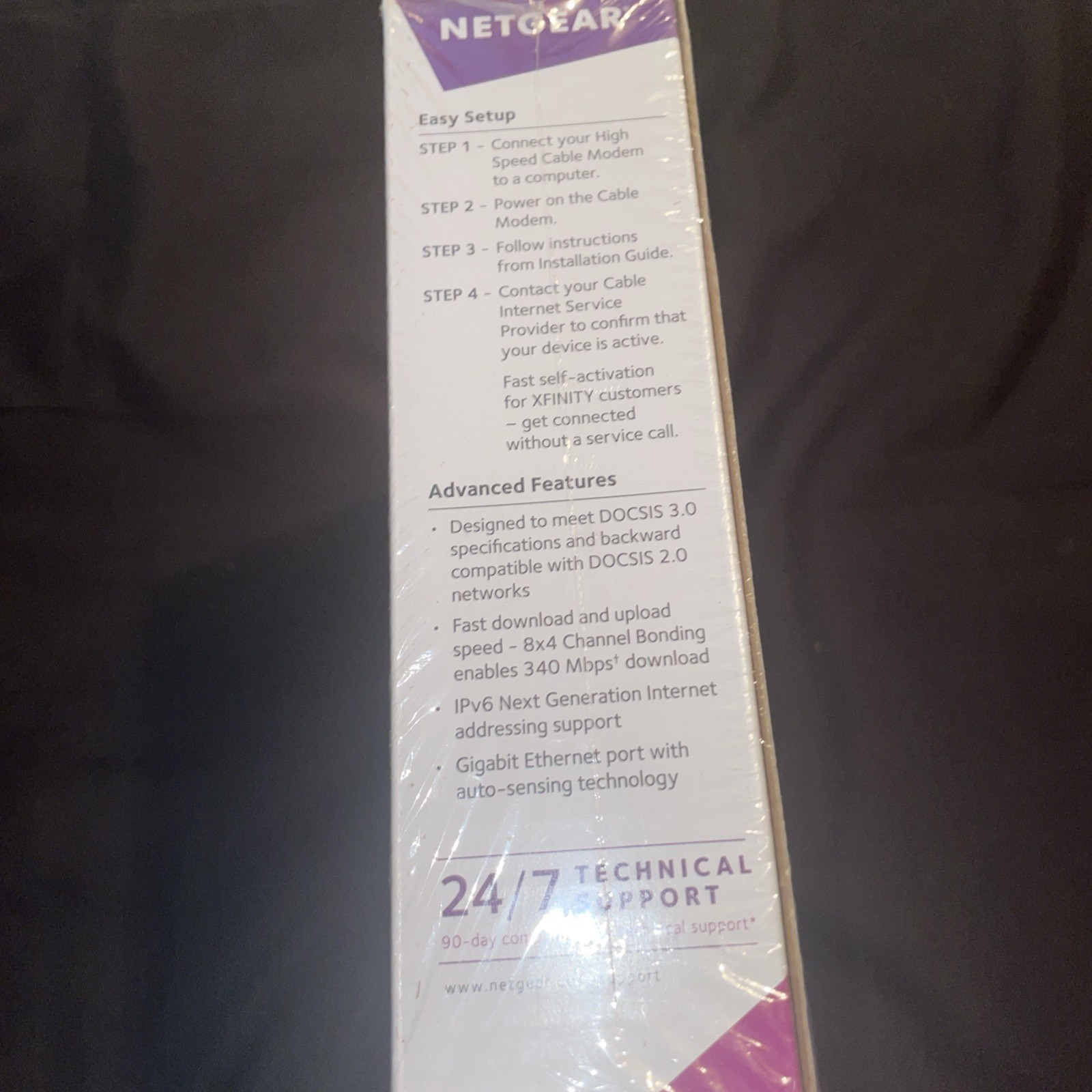 Netgear DOCSIS 30 (CM400-100NAS) 340 Mbps