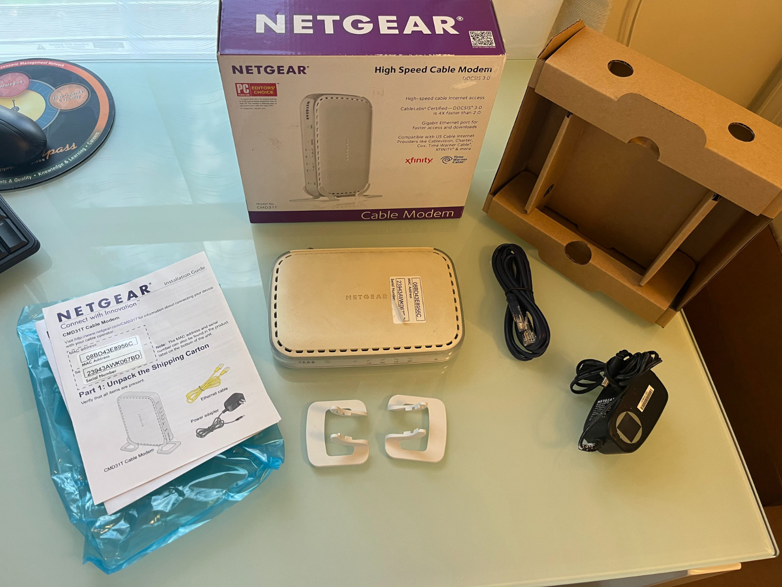 Netgear Cmd31t Cable Modem Router Docsis 3.0 High Speed Internet Comcast Xfinity