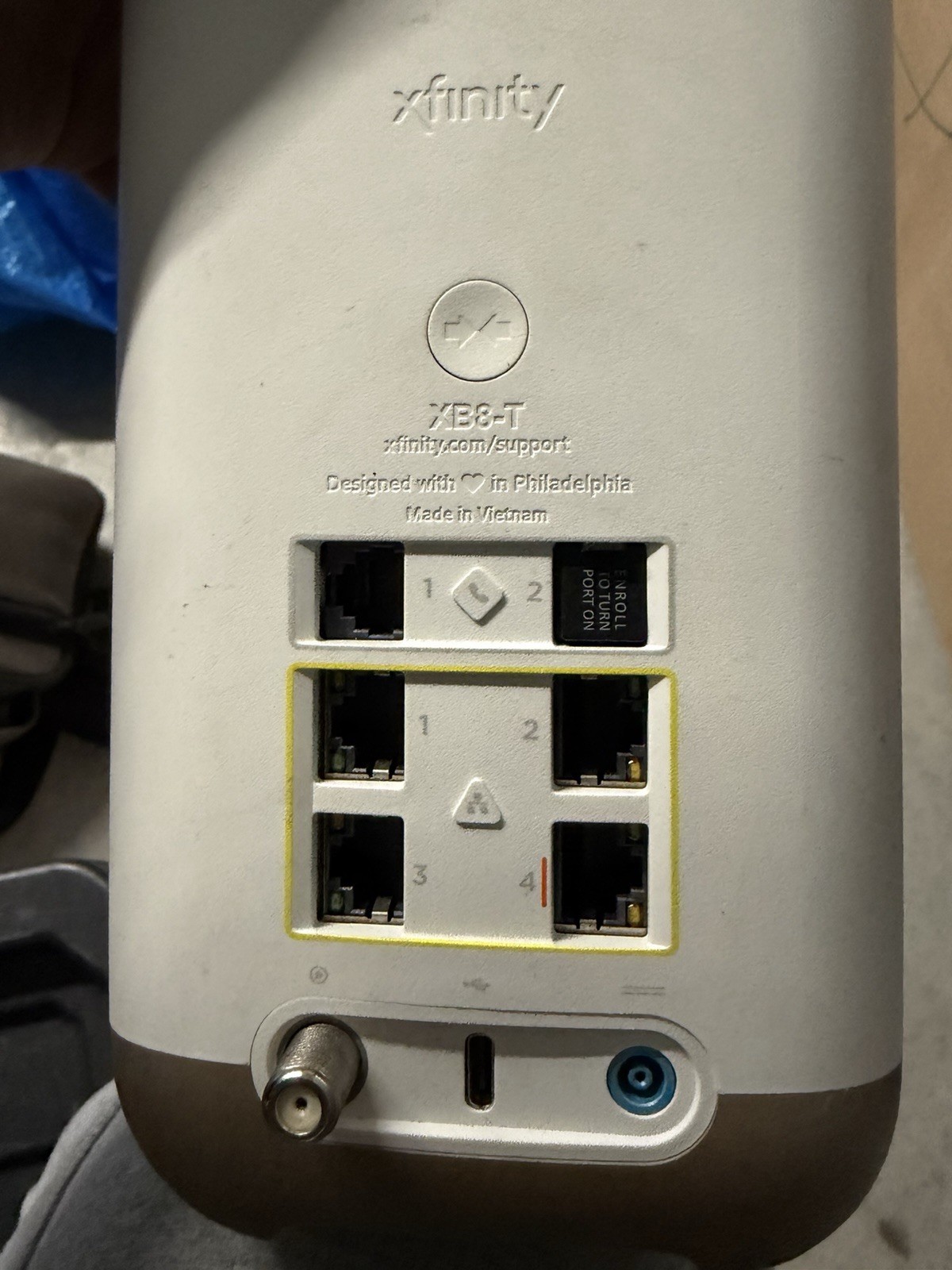 Xfinity xFi Gateway Router XB8-T Triband Wifi CGM4981COM Works No Power Cord