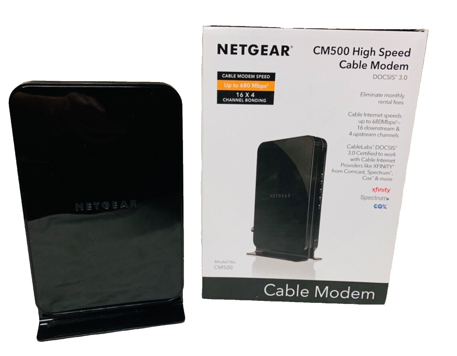 Netgear High Speed Cable Modem CM500 DOCSIS 3.0 Xfinity Cox Spectrum Comcast