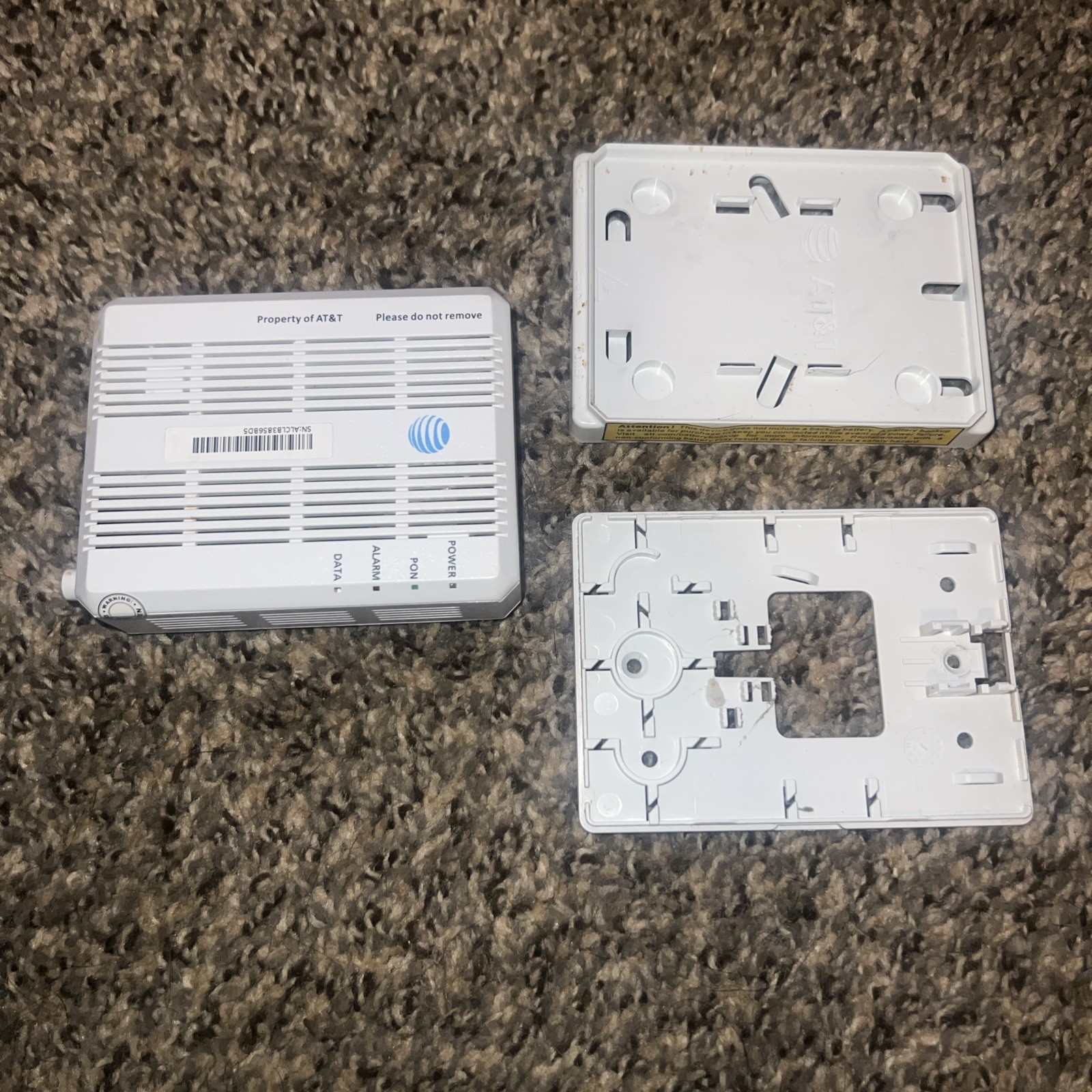 Nokia Intertek Fiber Optix Ethernet AT&T G-010G-A #4006199 2020 + Wall Plates Wh