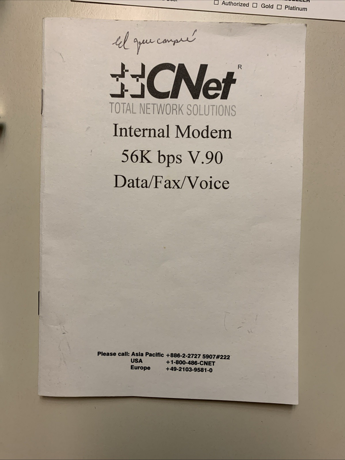CNET Single Point Internal Modem 56k Voice Fax Modem Open Box