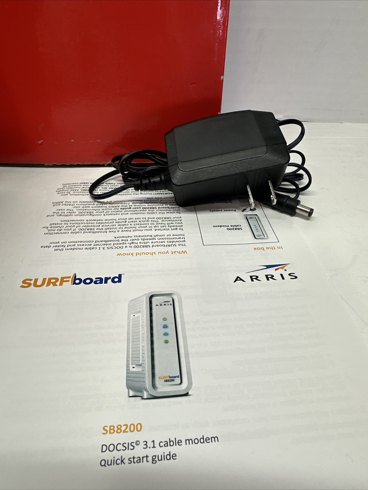 ARRIS SURFboard SB6183 Cable Modem 16×4 Channels DOCSIS 3.0 – Black