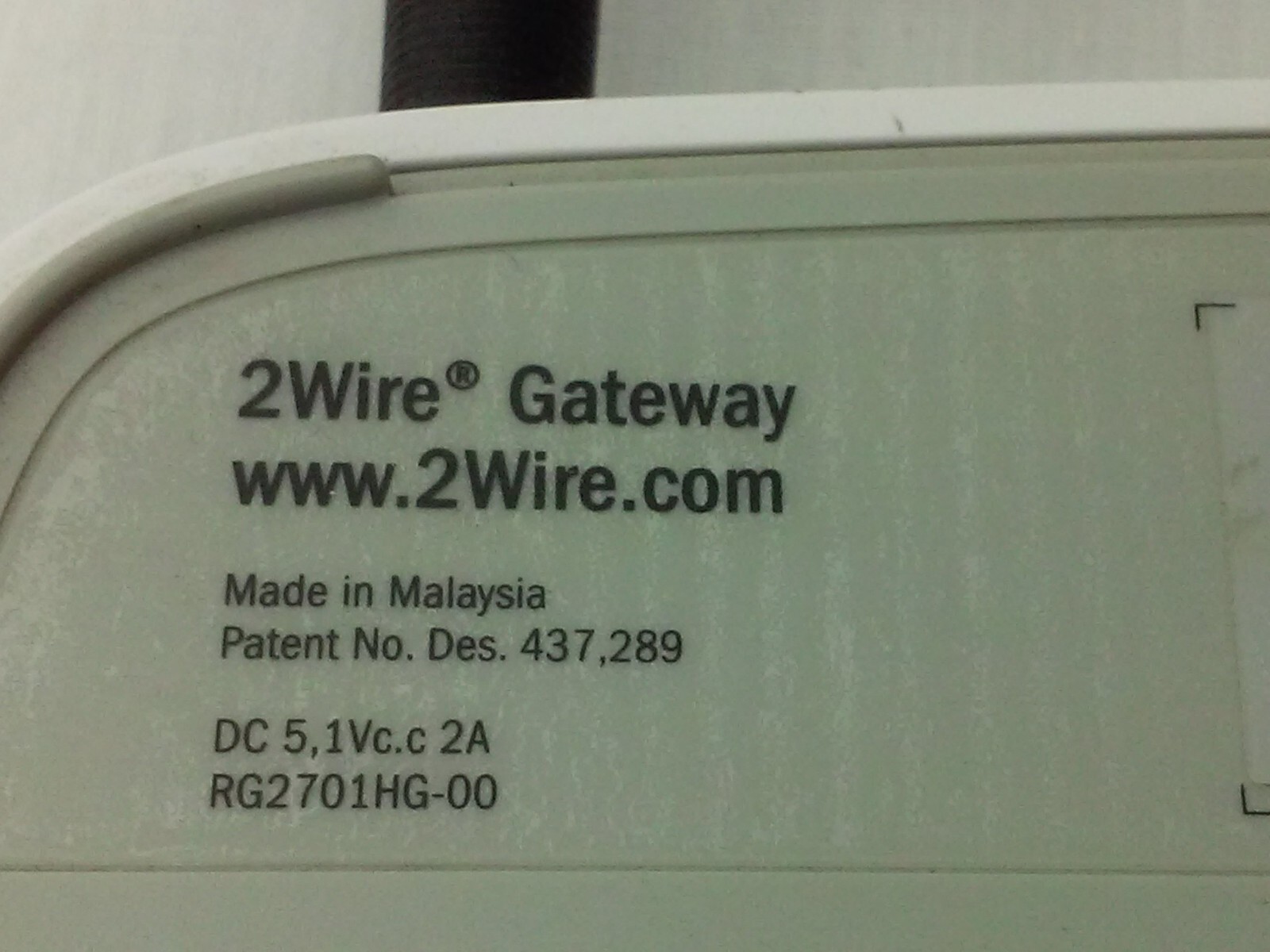AT&T 2Wire 2701HG-B High Speed Internet DSL Wireless G Gateway Modem Router
