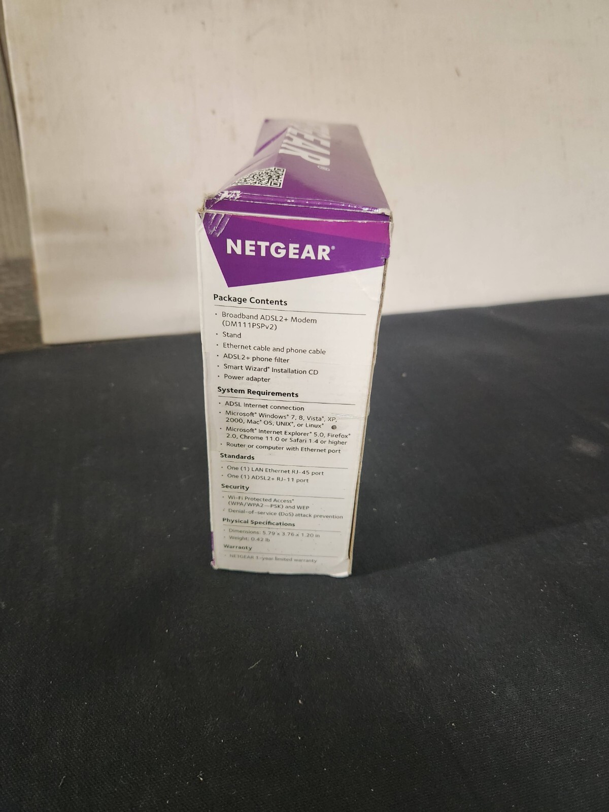 Netgear Broadband ADSL2 + Modem DSL DM111PSP White