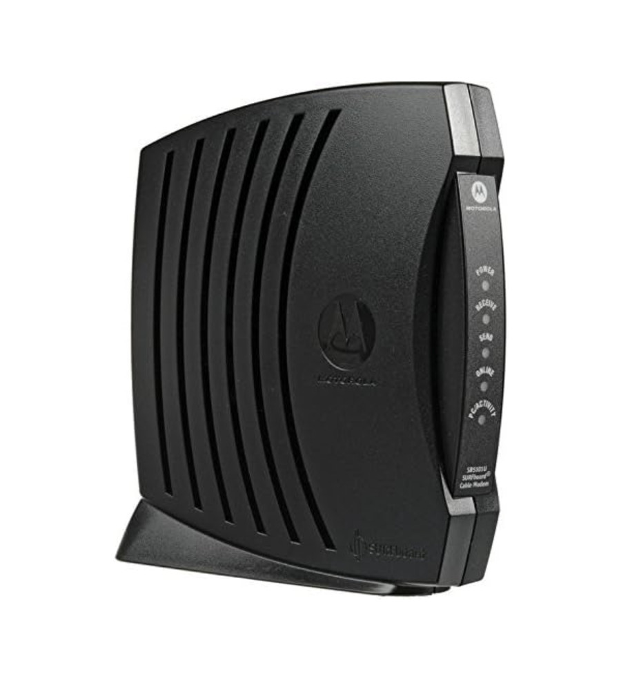 NO Power Cable Motorola SB5120 Surfboard Internet Cable Modem Tested Works EUC