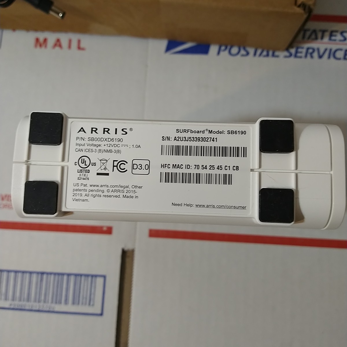 ARRIS (SB6190) – Cable Modem – Fast DOCSIS 3.0 32×8 Gigabit Modem, For Comcast