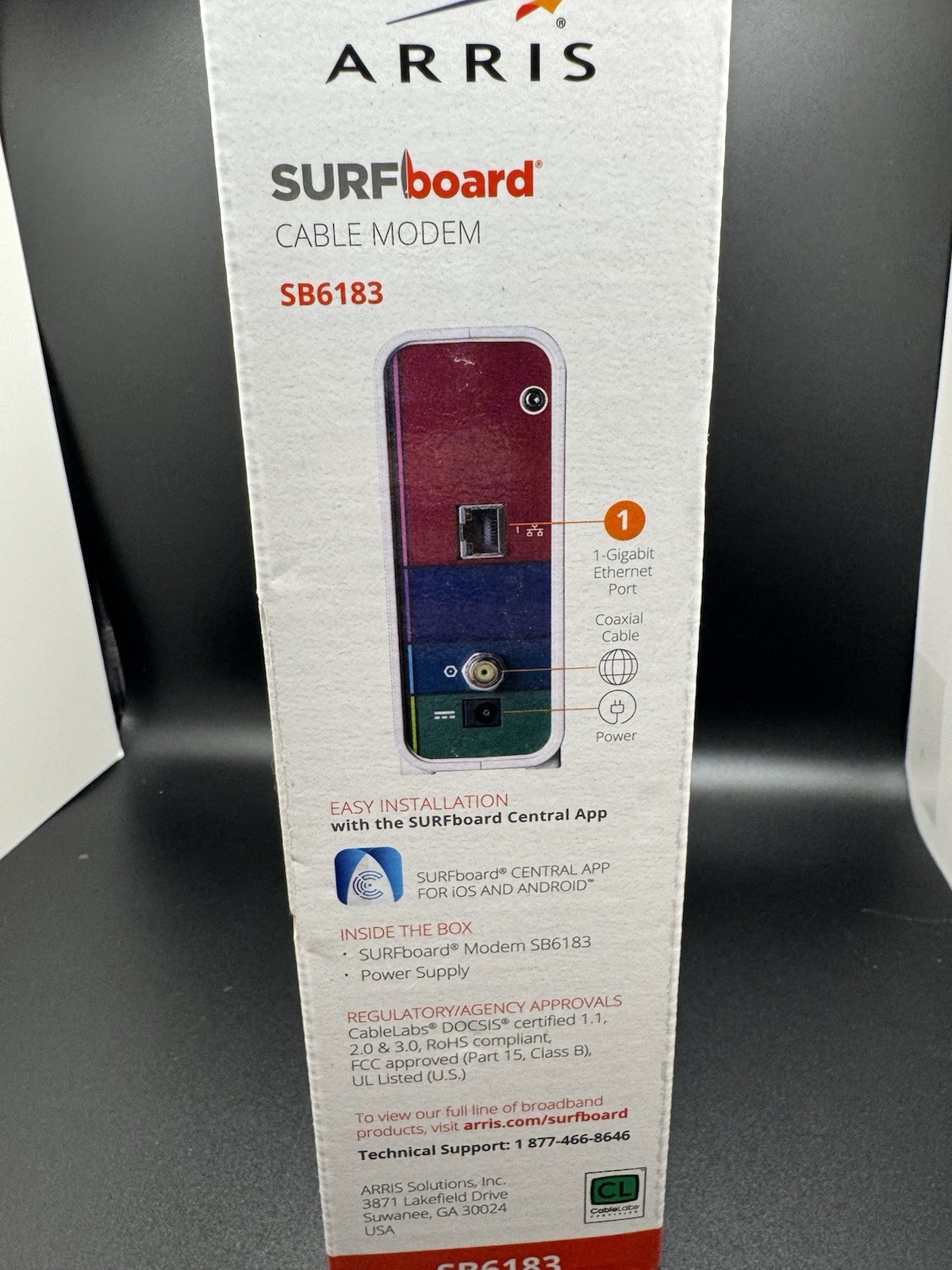 ARRIS SB6183 SURFboard DOCSIS 3.0 Cable Modem 686 Mbps 16×4 Channels NEW