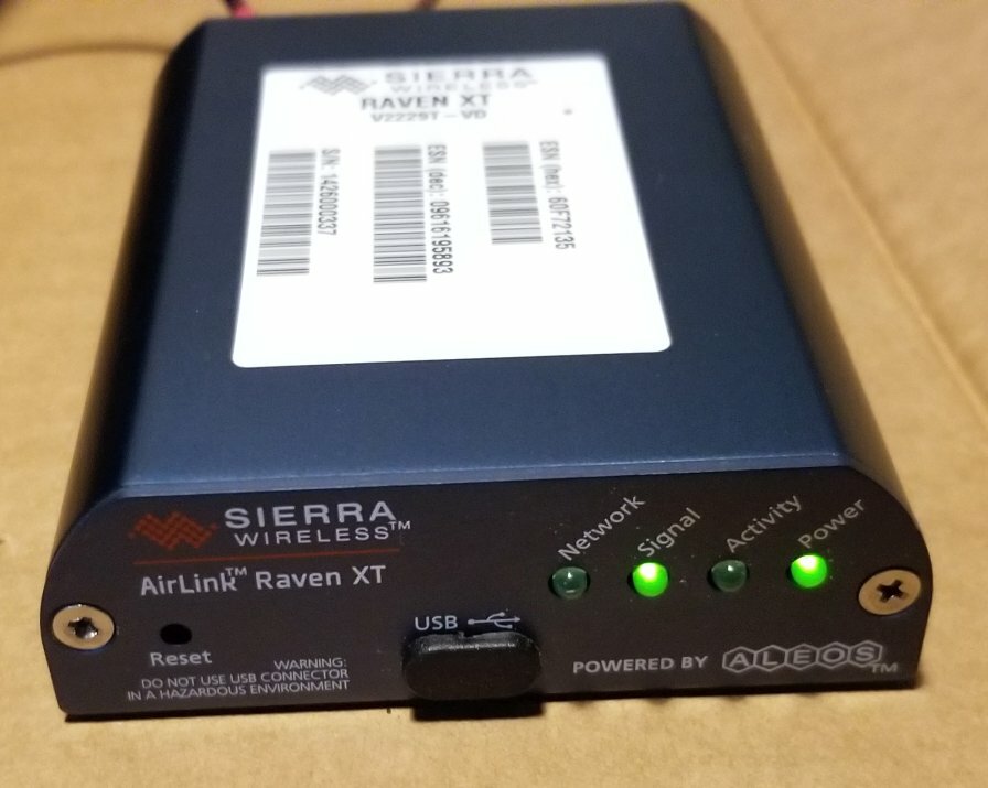 Sierra Wireless AirLink Raven XT Gateway Cellular Modem V2229T-VD Lot of Five (5