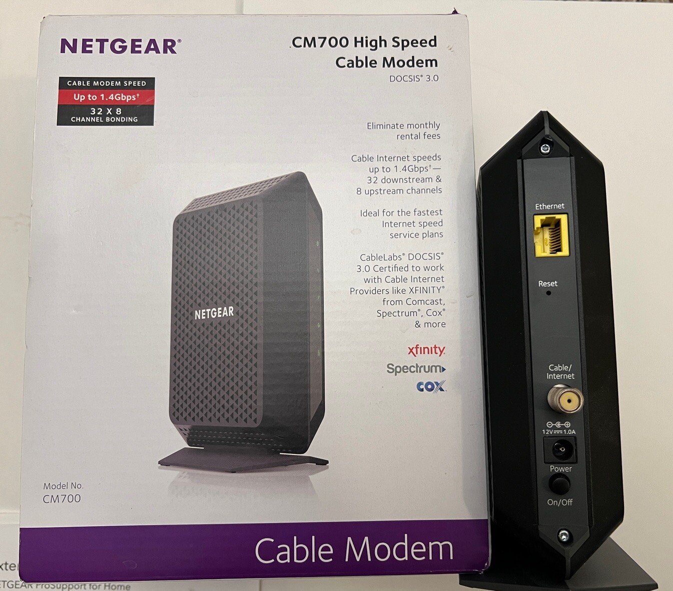 NETGEAR CM700-100NAS Cable Modem