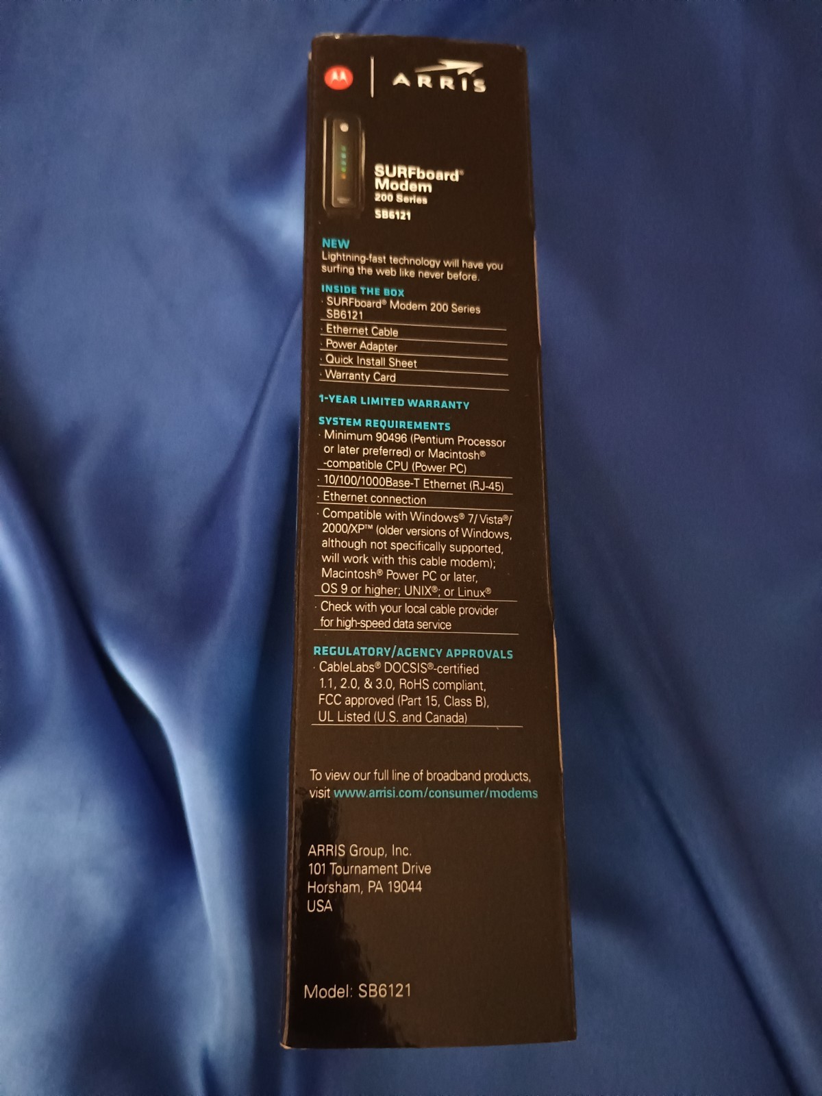 Motorola SURFboard SB6121 (575319-019-00) 199.68 Mbps