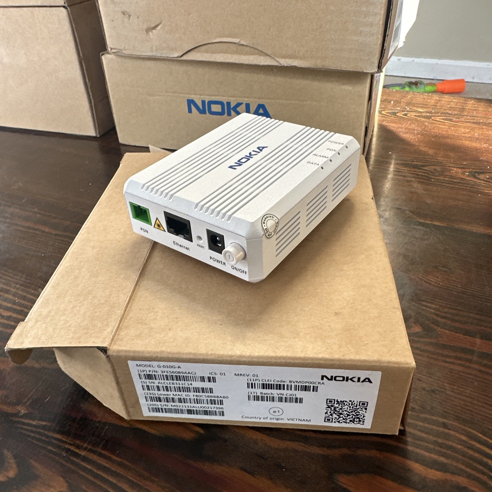 Nokia Intertek 3FE56389ABCN Optical Network Terminal