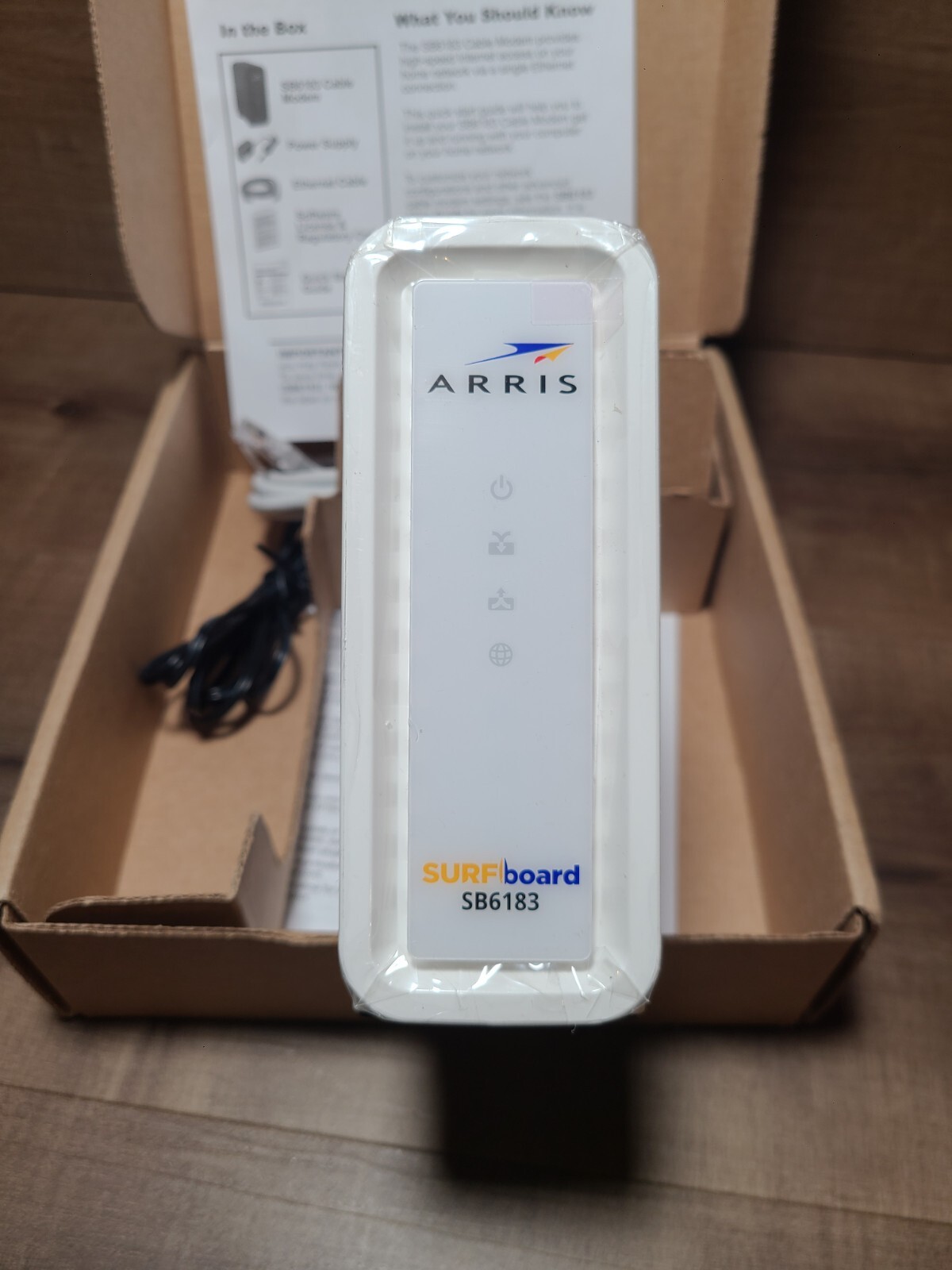 ARRIS SB6183 SURFboard DOCSIS 3.0 Cable Modem, 686Mbps, IPv4 & IPv6 Support, WHT