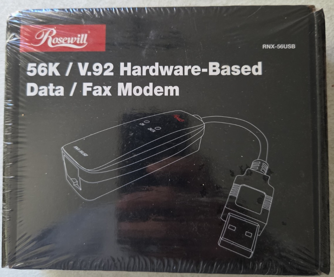 *********** NEW SEALED Rosewill RNX-56USB 56K V.92 Hardware-Based Data Fax Modem