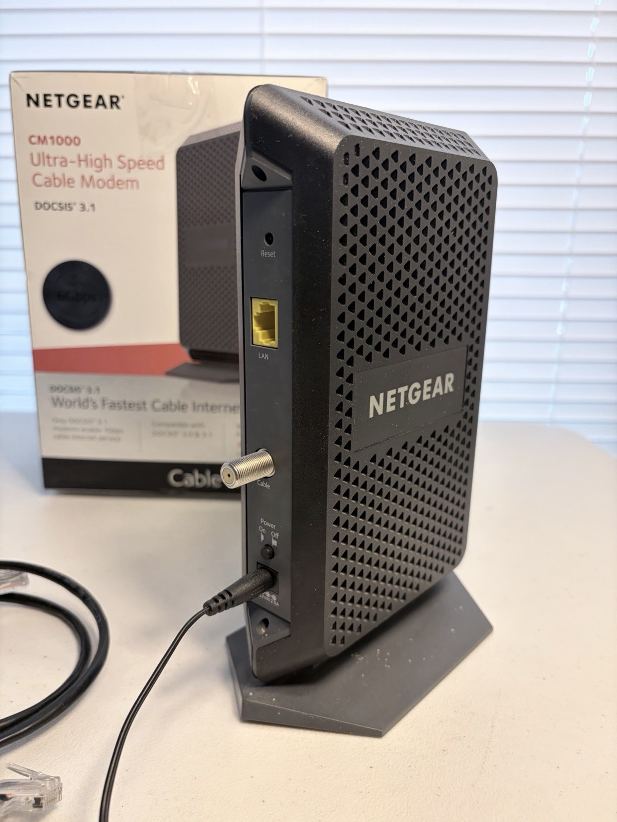 NETGEAR CM1000 Ultra – High Speed Cable Modem CM1000100NAS (Black)