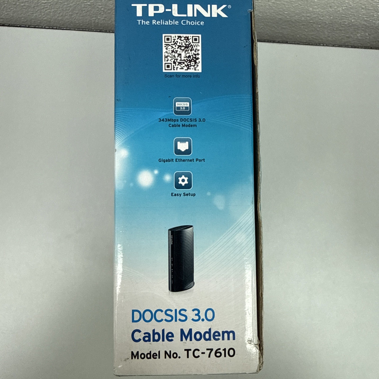 TP-Link Docsis 3.0 Cable Modem 343 Mbps TC-7610 Xfinity NIB