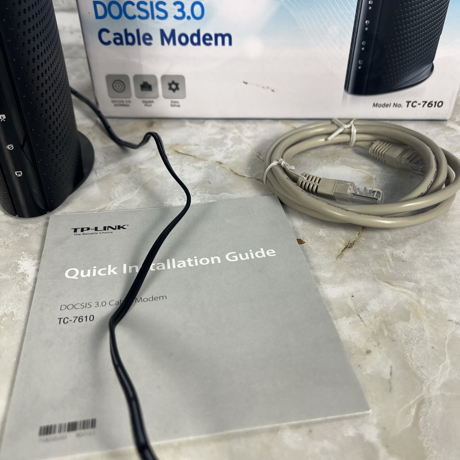 TP-Link TC-7610 DOCSIS 3.0 High Speed Cable Modem Max 343 Mbps Xfinity Comcast