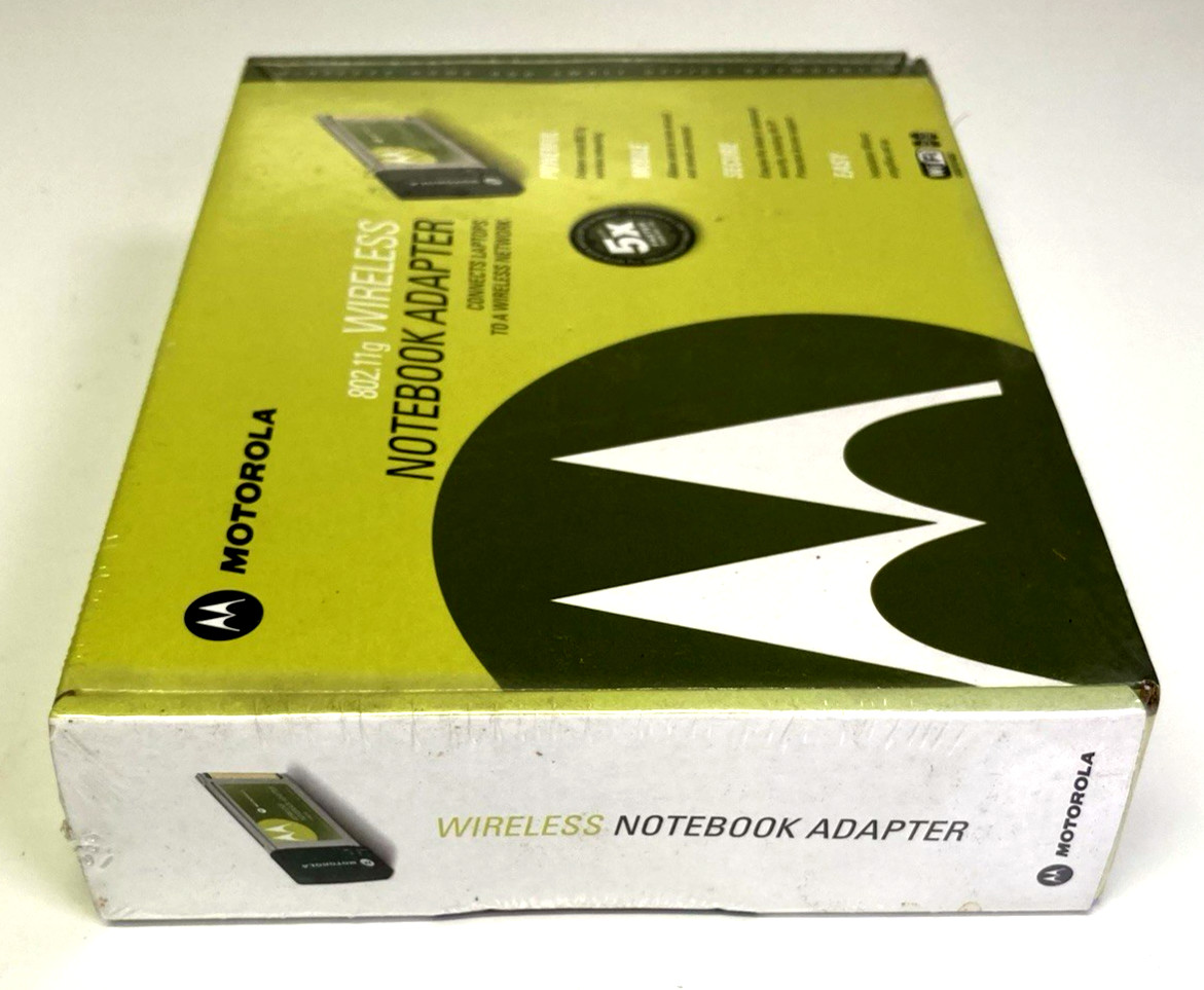 Motorola 802.11G Wireless Notebook Adapter, WN825G New, Sealed, Free Shipping