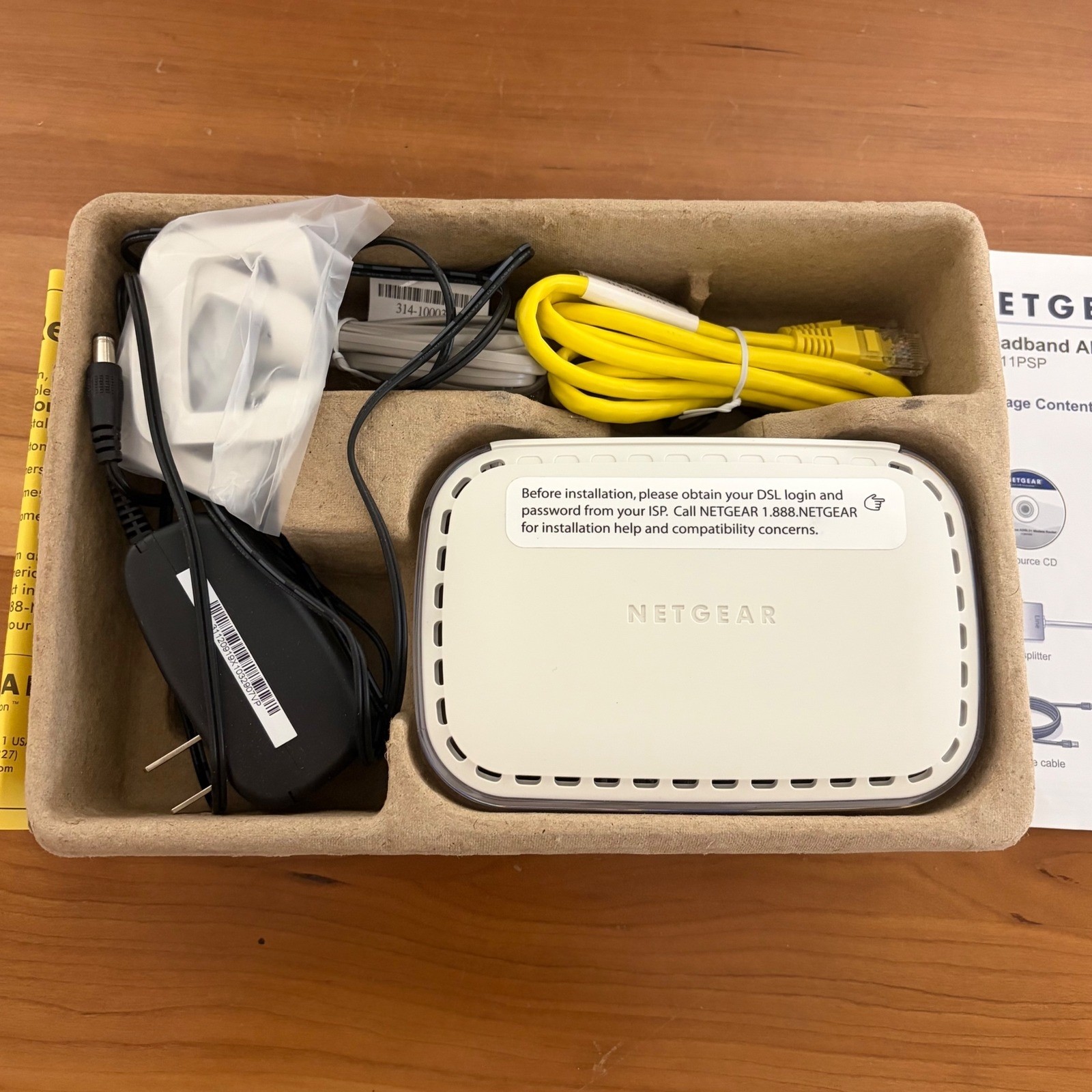 Netgear DM111PSP Broadband ADSL2+ Modem White DSL Internet DM111PSPv2