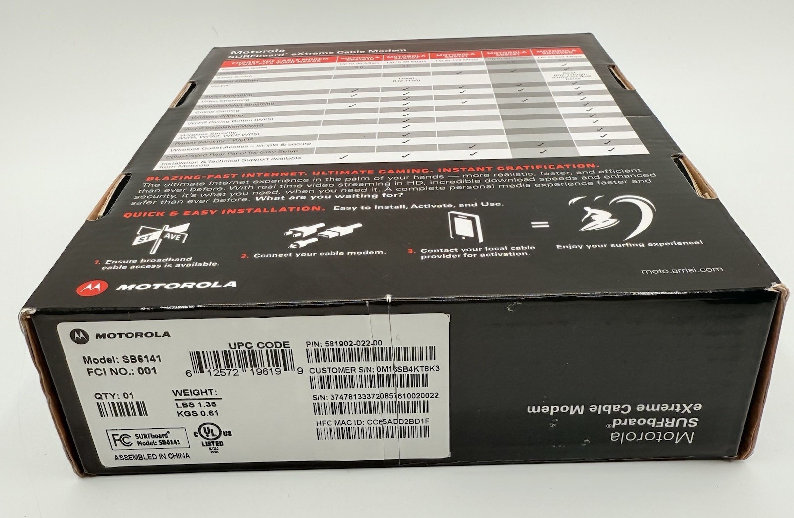 Cable Modem Motorola SURFboard Extreme SB6141 Docsis 3.0 Tested