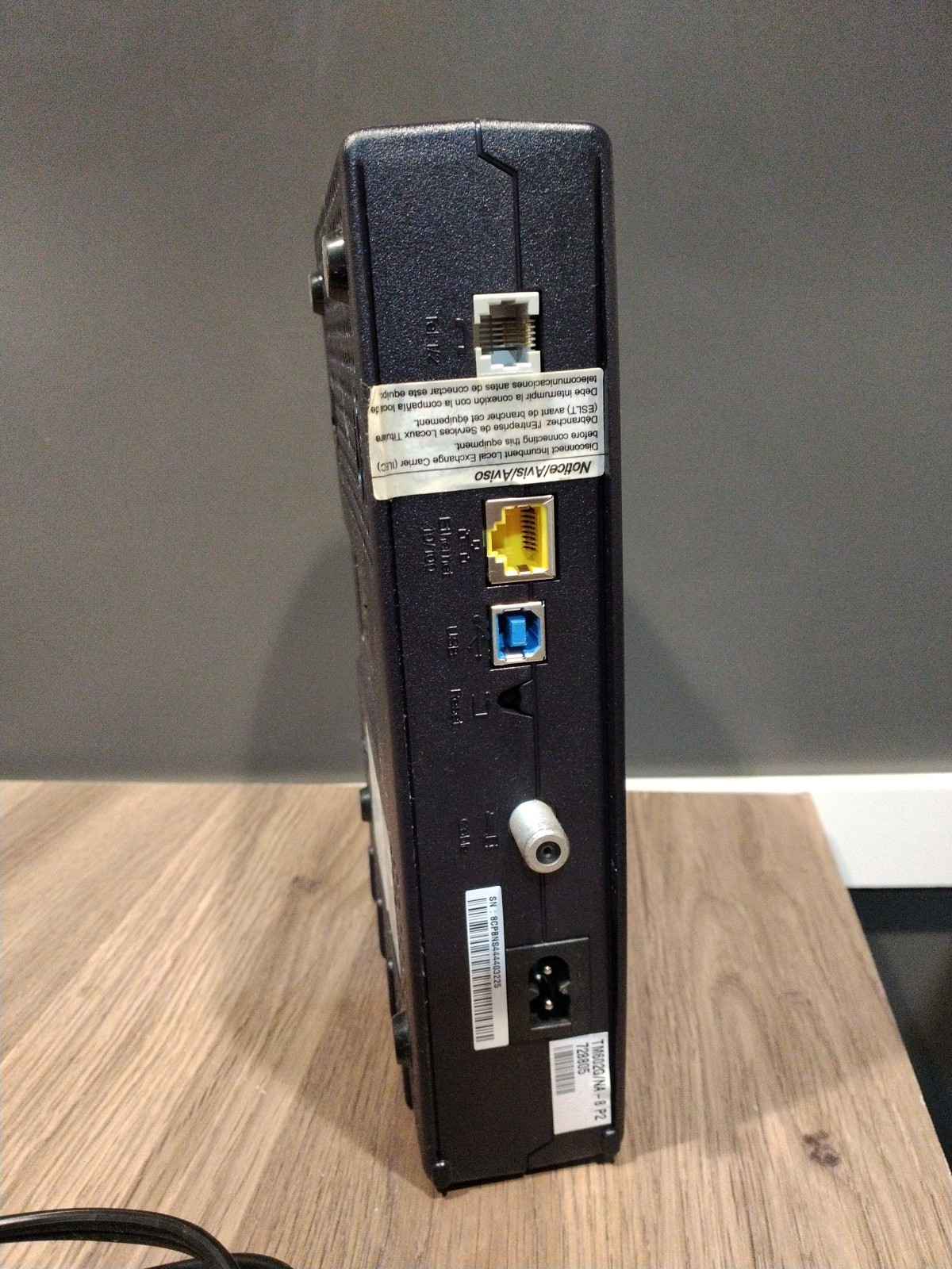 ARRIS TM602G/115 Touchstone Telephony Modem w/ Power Cord (BB)