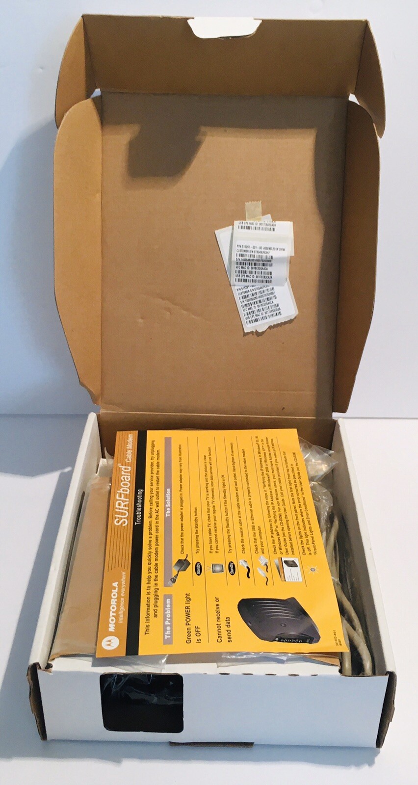 Motorola SURFboard SB5101U DOCSIS 2.0 Cable Modem New Open Box