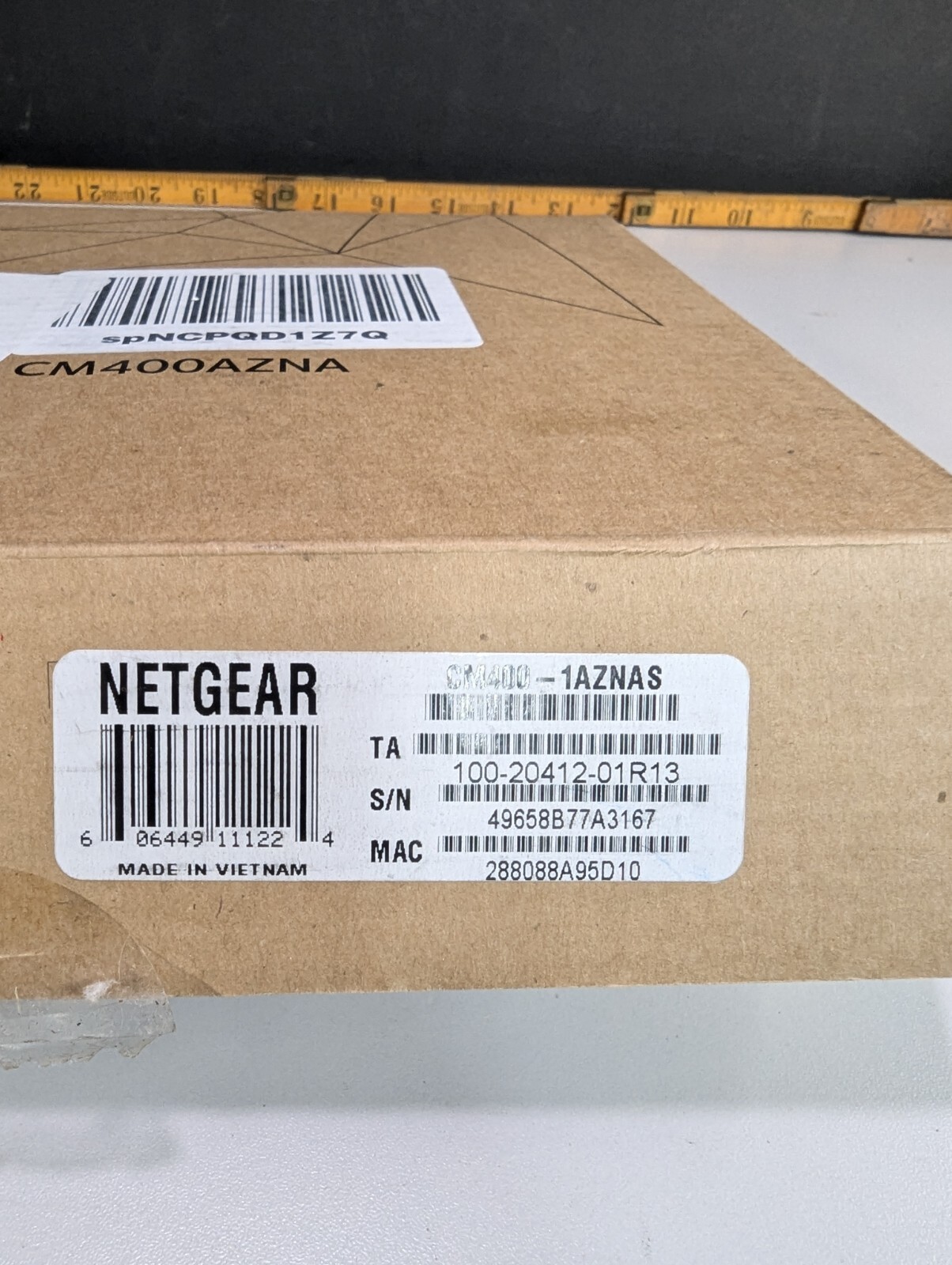 Netgear High Speed DOCSIS 3.0 Cable Modem CM400AZNA