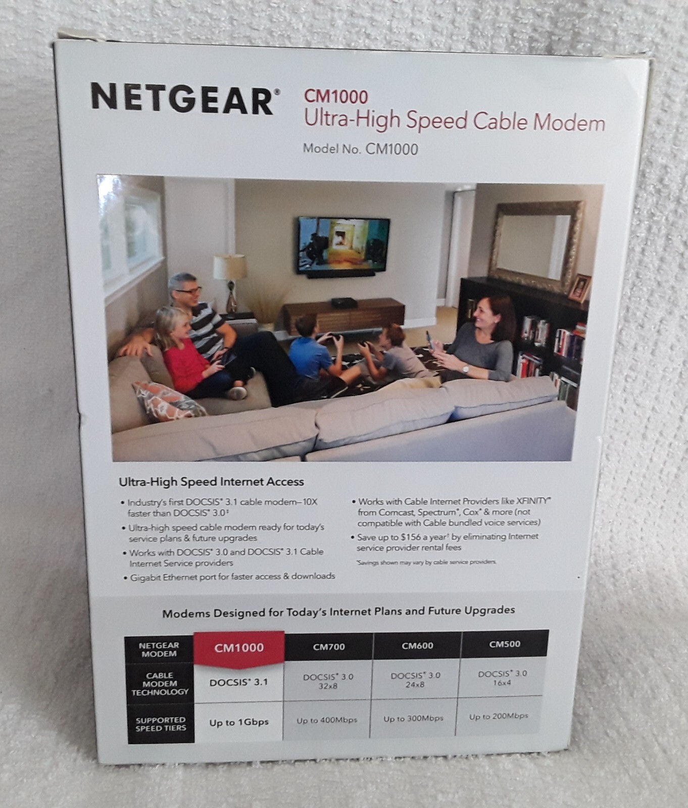 NETGEAR CM1000v2 DOCSIS 3.1 3.0 Cable Modem Computer Tech