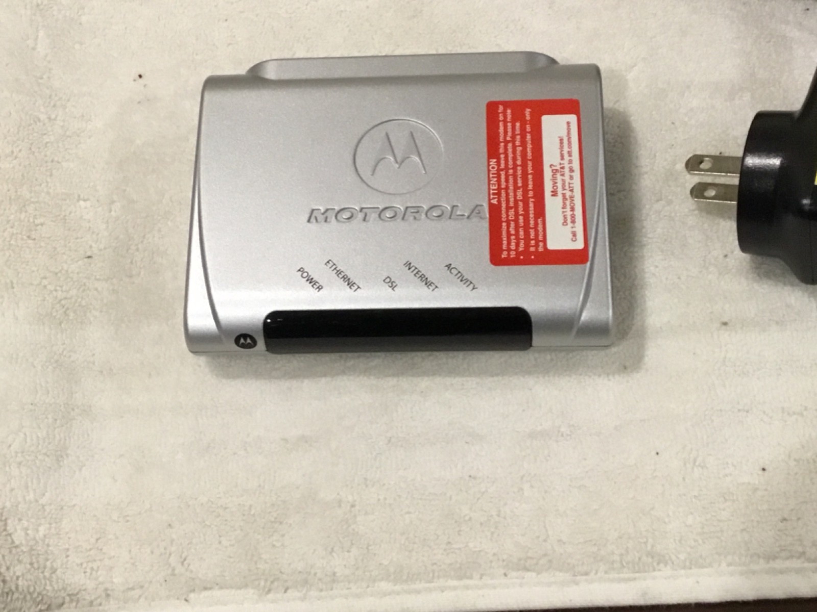 MOTOROLA DSL Modem Style: MSTATEA Model # 2210-02-1022 with Power adapter