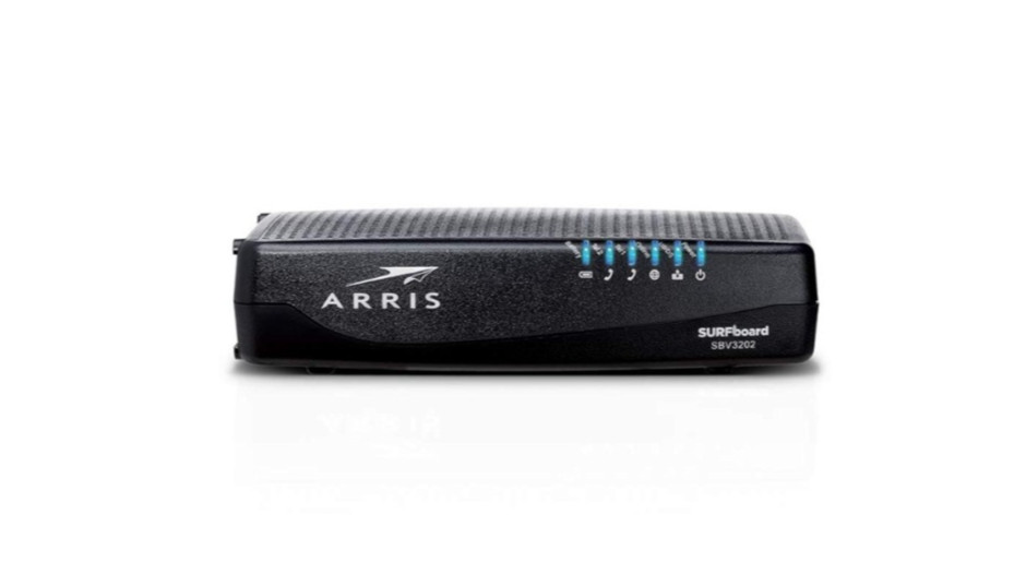 ARRIS SURFboard SBV3202 Docsis 3.0 Voice Cable Modem – Black