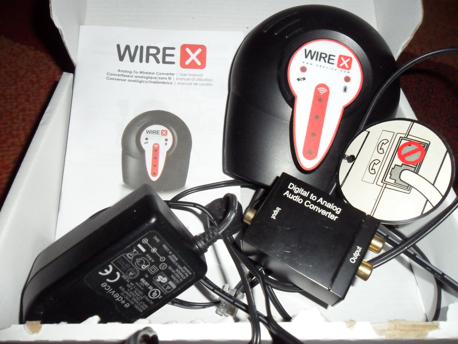 Wire X Analog to Wireless Converter Wirex3GLCMed01